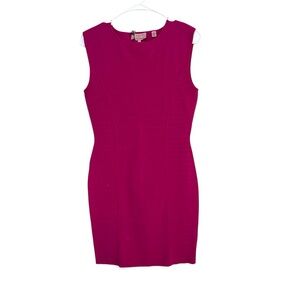 Ted Baker London Pink Bodycon Dress Size 3 Sleeveless Sheath Knit